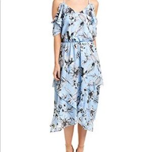 Parker cold shoulder midi dress